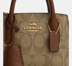 Coach Andrea Mini Carryall In Signature Canvas Bag