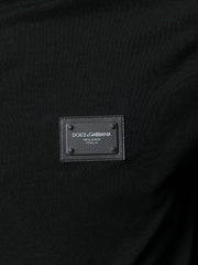 Dolce And Gabana  Black Polo With Logo