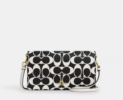 Anna Fold over Clutch Crossbody In Signature Canvas